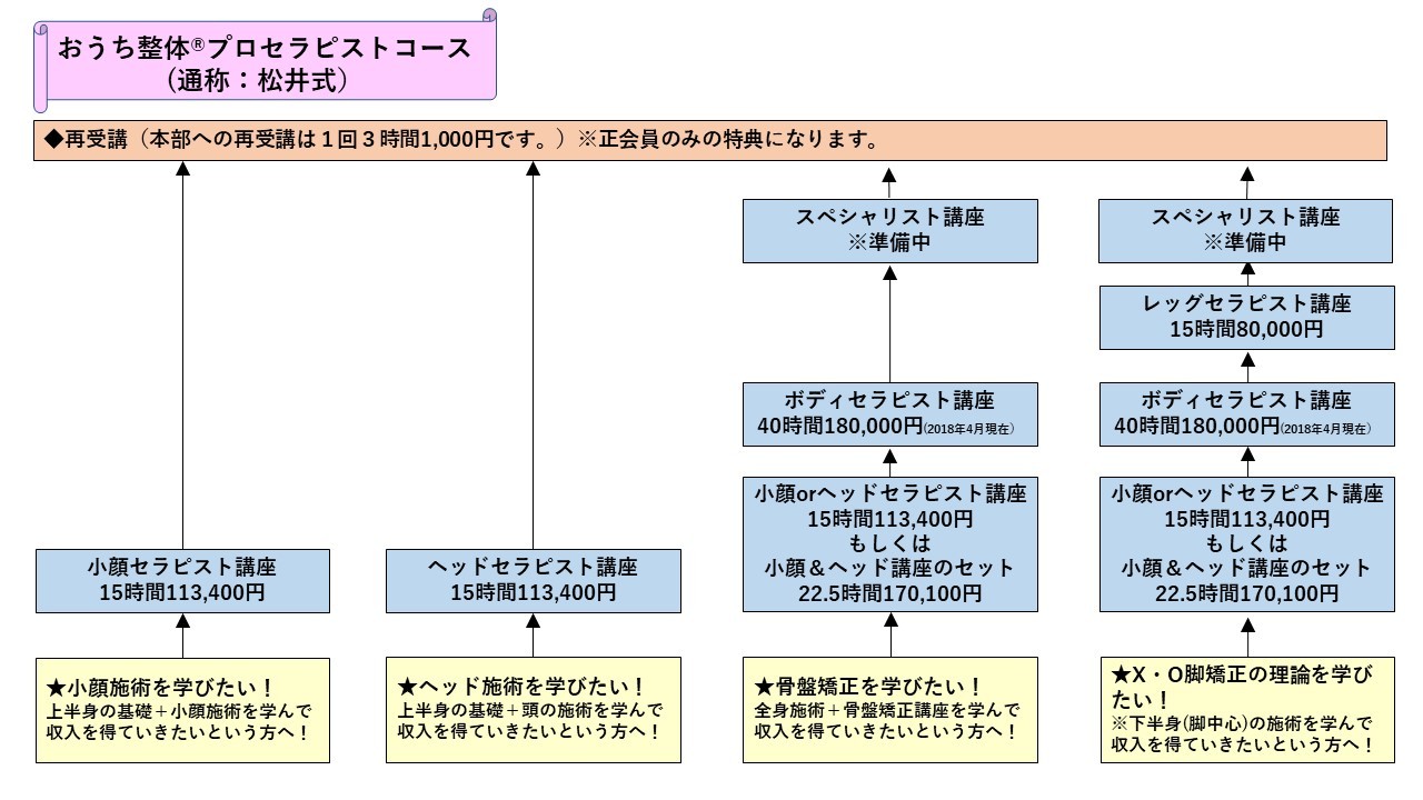 おうち整体プロセラピスト講座の概要