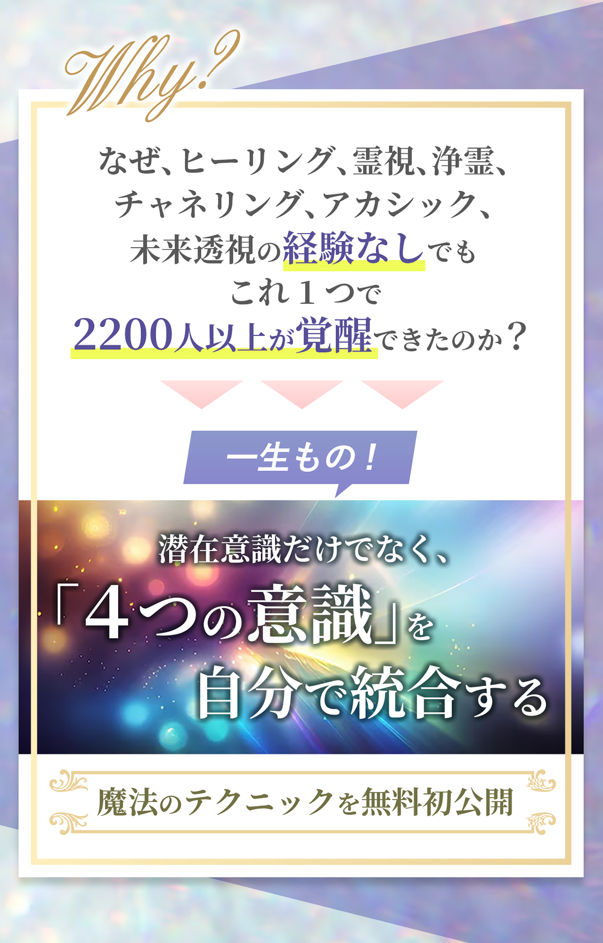 最高度秘術 能力開発指導書 霊視能力開花＋潜在意識書き換え＋