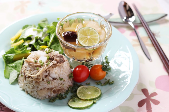 食べる気功薬膳ワンプレート調理例
